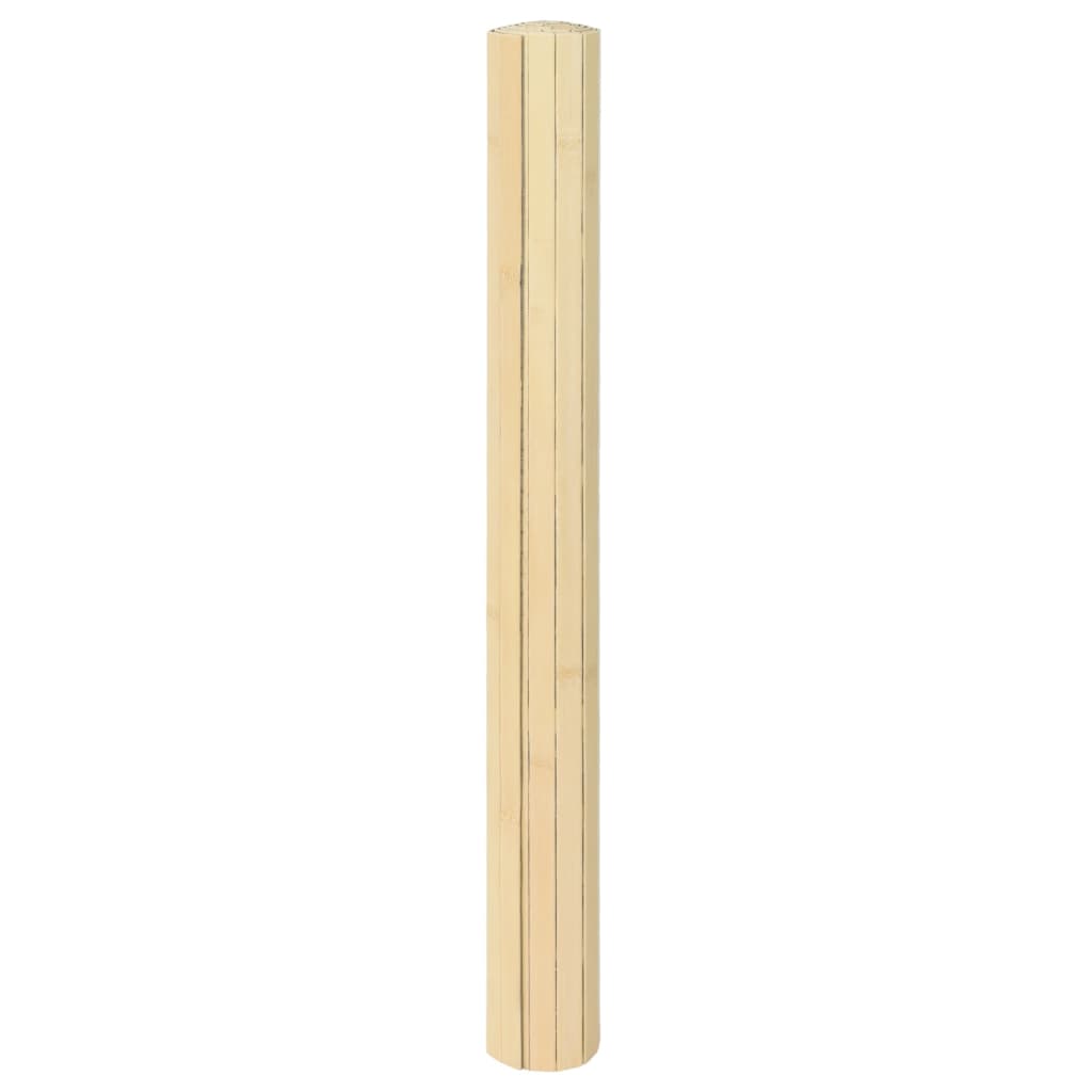 Tepih pravokutni svijetli prirodni 70 x 200 cm od bambusa