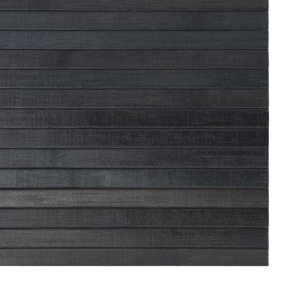 Tepih pravokutni sivi 70 x 200 cm od bambusa