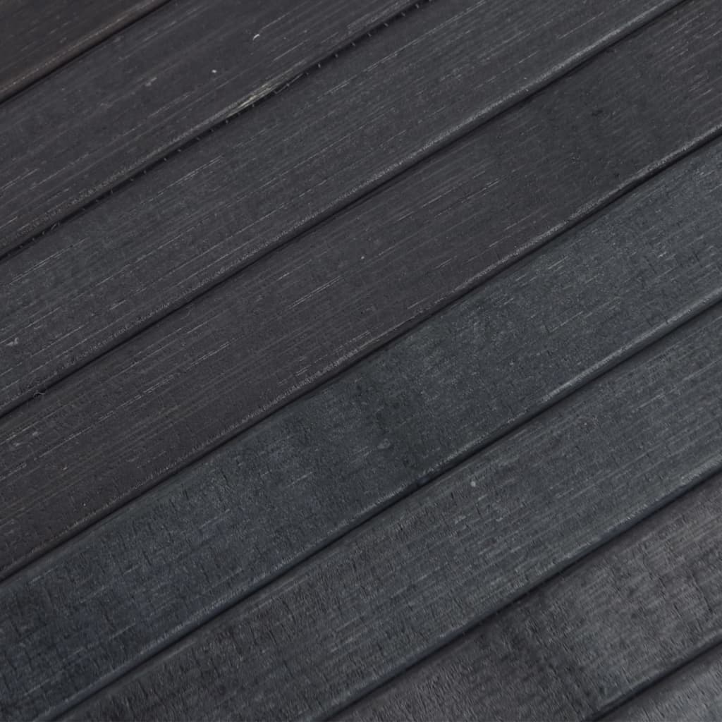 Tepih pravokutni sivi 70 x 200 cm od bambusa