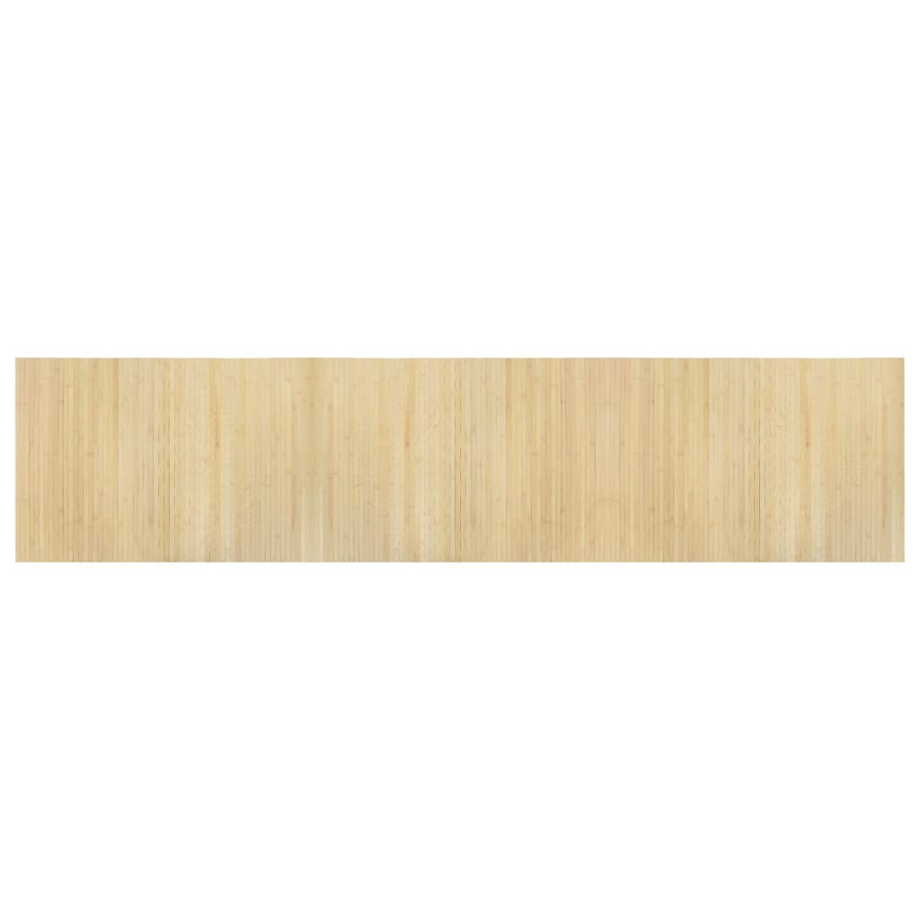 Tepih pravokutni svijetli prirodni 70 x 300 cm od bambusa
