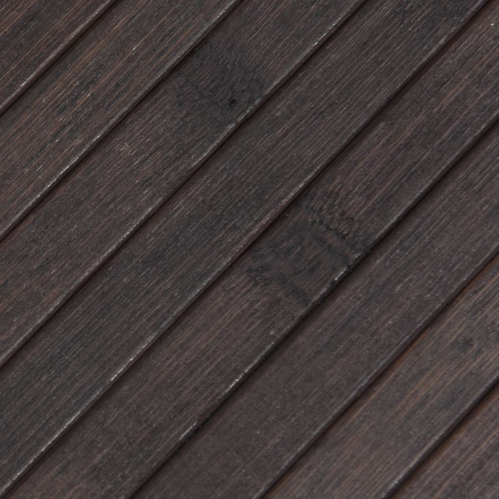 Tepih pravokutni tamnosmeđi 70 x 300 cm od bambusa