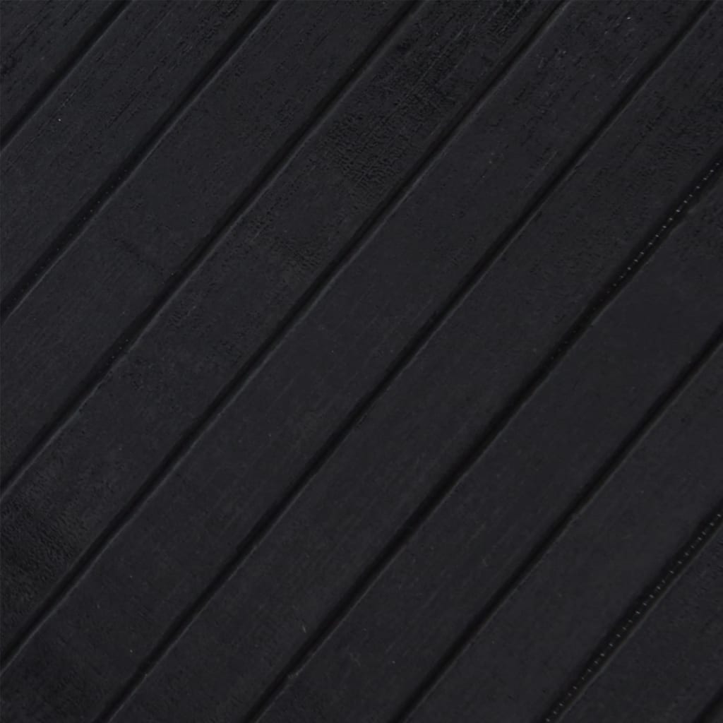 Tepih pravokutni crni 70 x 500 cm od bambusa