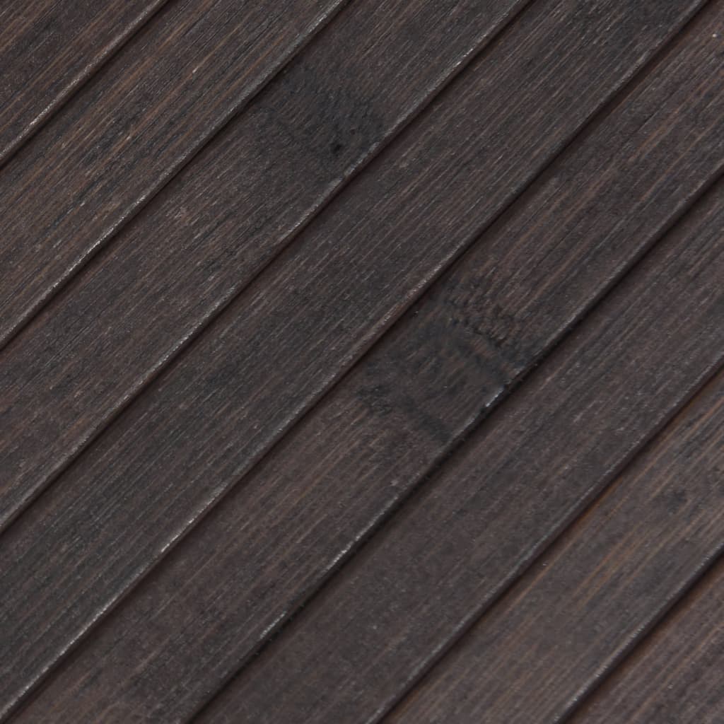 Tepih pravokutni tamnosmeđi 70 x 500 cm od bambusa