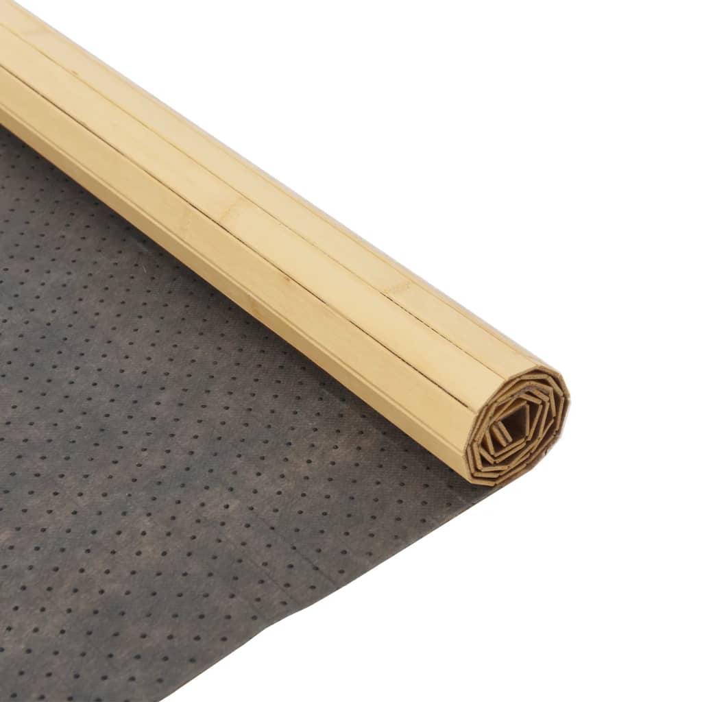 Tepih pravokutni svijetli prirodni 80 x 100 cm od bambusa