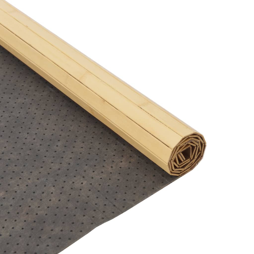 Tepih pravokutni svijetli prirodni 80 x 200 cm od bambusa