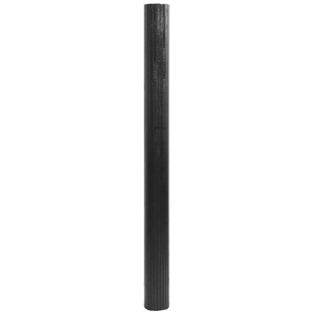 Tepih pravokutni sivi 80 x 200 cm od bambusa