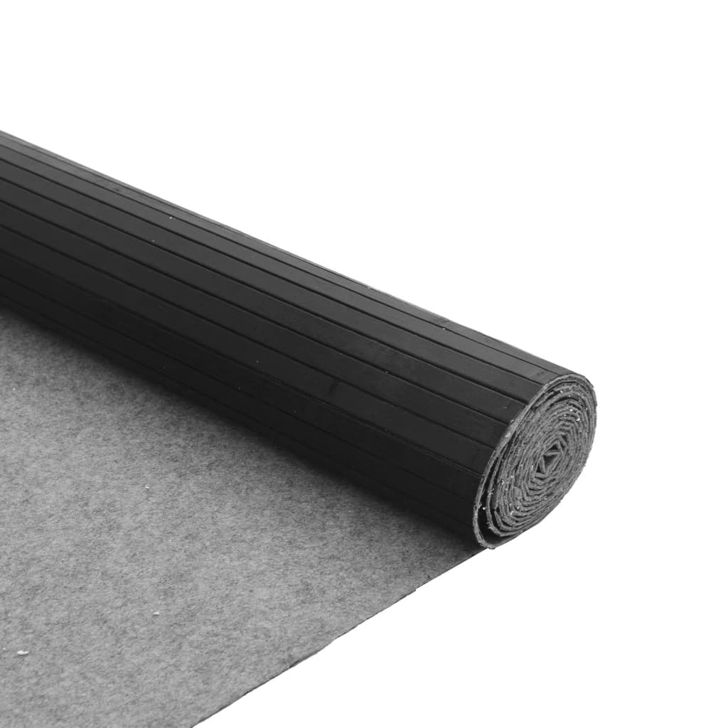 Tepih pravokutni sivi 80 x 200 cm od bambusa