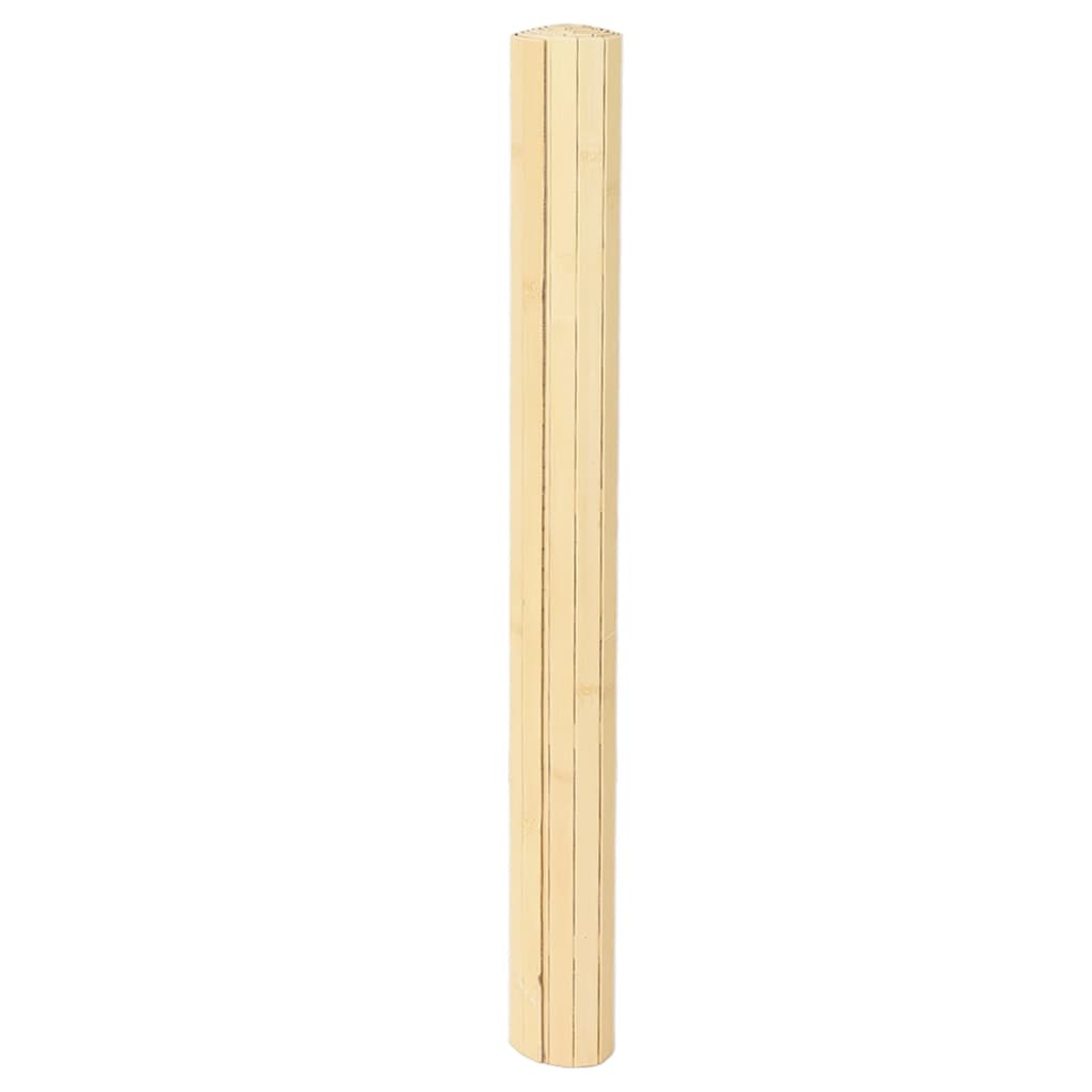 Tepih pravokutni svijetli prirodni 80 x 500 cm od bambusa