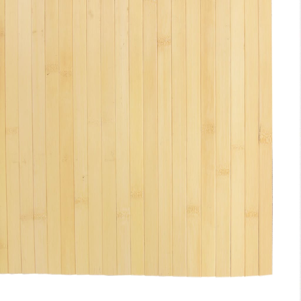 Tepih pravokutni svijetli prirodni 80 x 500 cm od bambusa