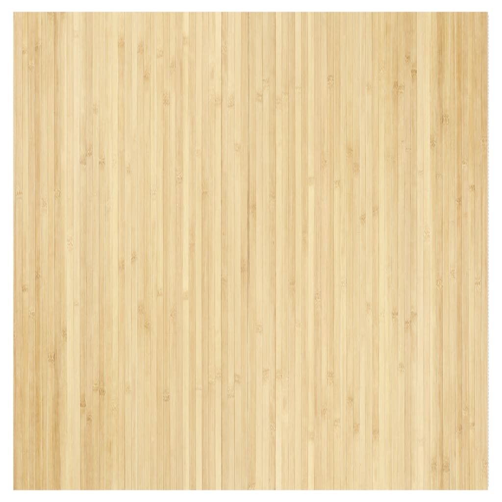 Tepih Pravokutni Svijetli Prirodni 100x100 cm Bambus