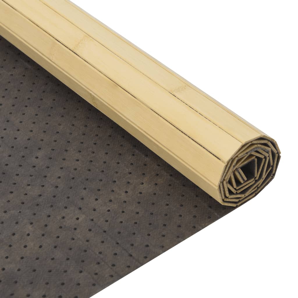 Tepih Pravokutni Svijetli Prirodni 100x100 cm Bambus