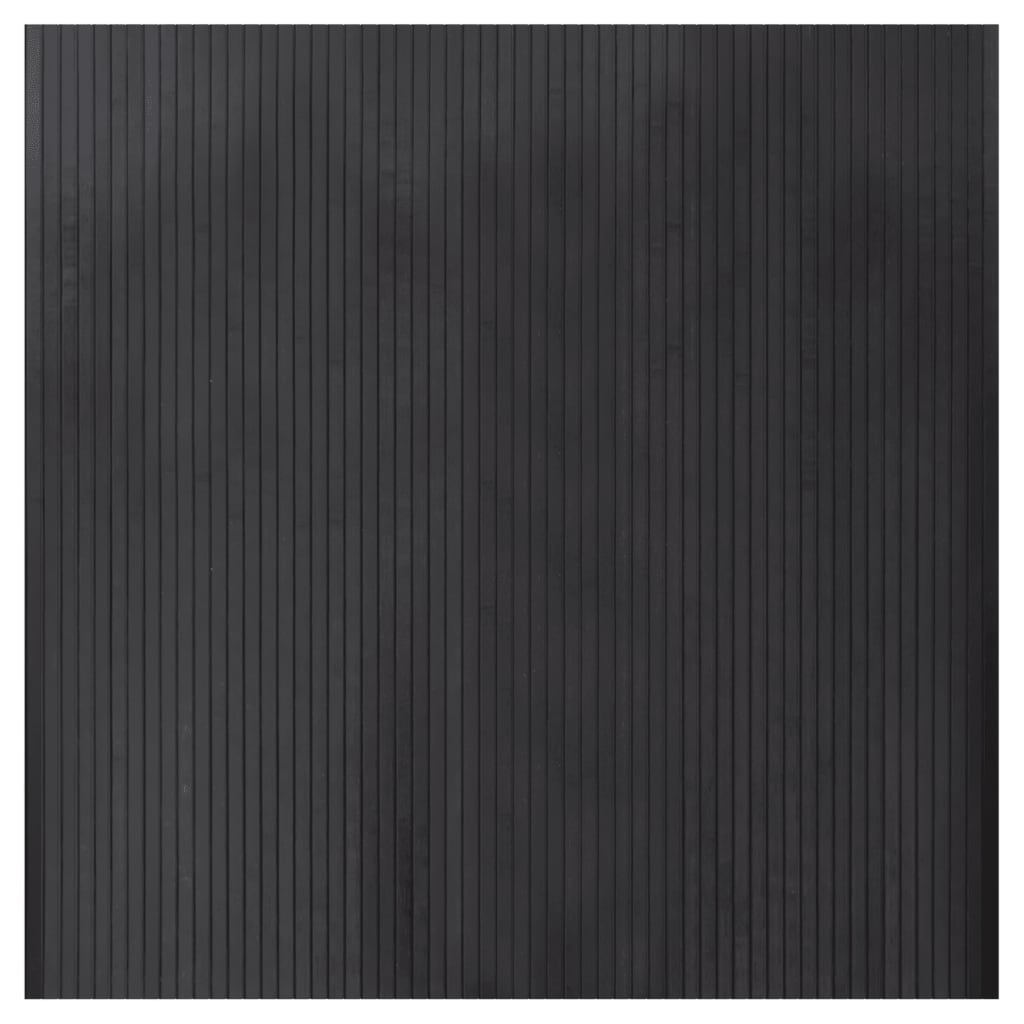 Tepih pravokutni sivi 100 x 100 cm od bambusa