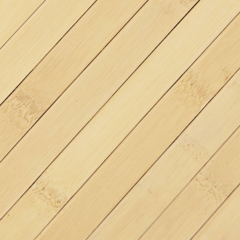 Tepih pravokutni svijetli prirodni 100 x 200 cm od bambusa