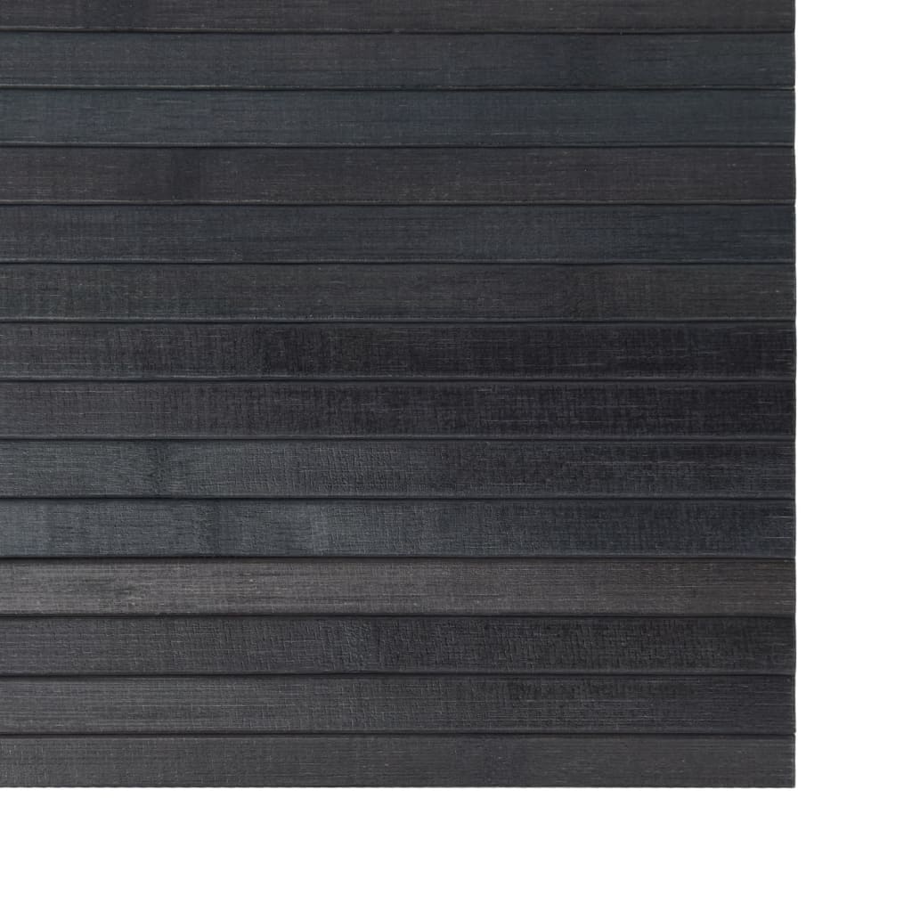 Tepih pravokutni sivi 100 x 200 cm od bambusa