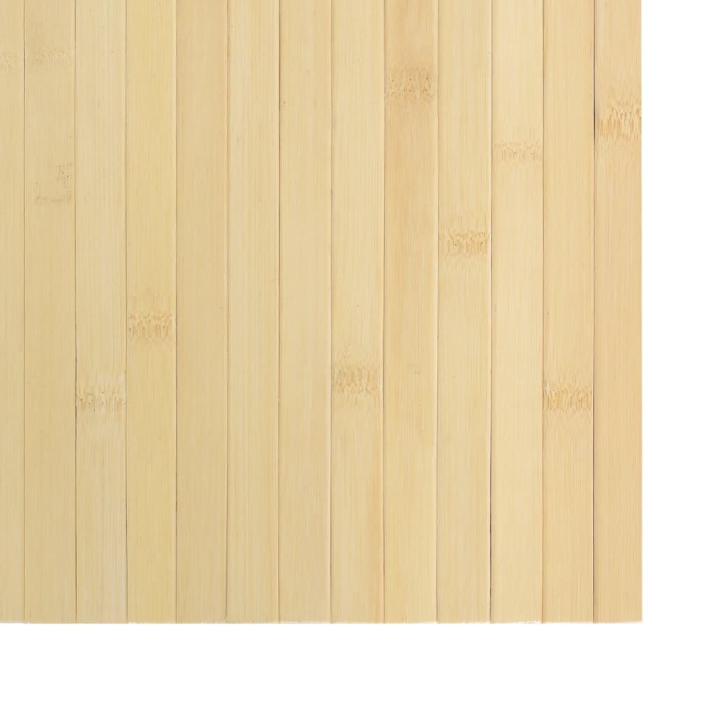 Tepih pravokutni svijetli prirodni 100 x 300 cm od bambusa