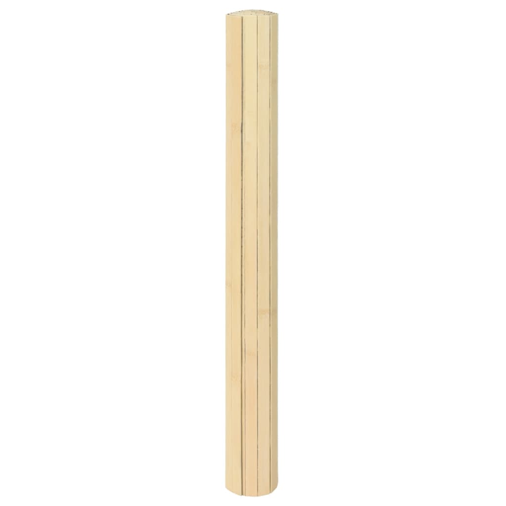 Tepih pravokutni svijetli prirodni 100 x 400 cm od bambusa
