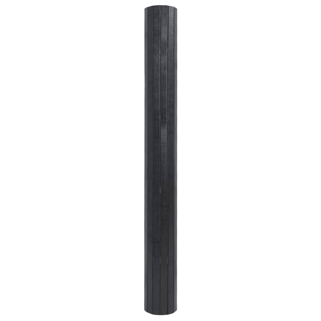 Tepih pravokutni sivi 100 x 400 cm od bambusa