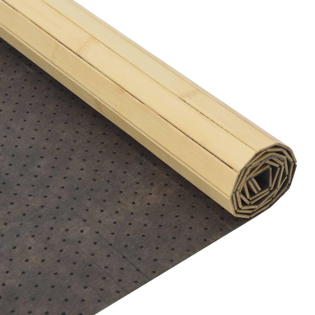Tepih pravokutni svijetli prirodni 100 x 500 cm od bambusa
