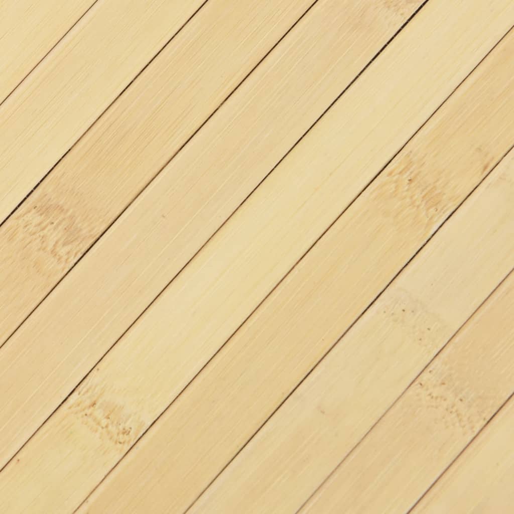 Tepih pravokutni svijetli prirodni 100 x 500 cm od bambusa