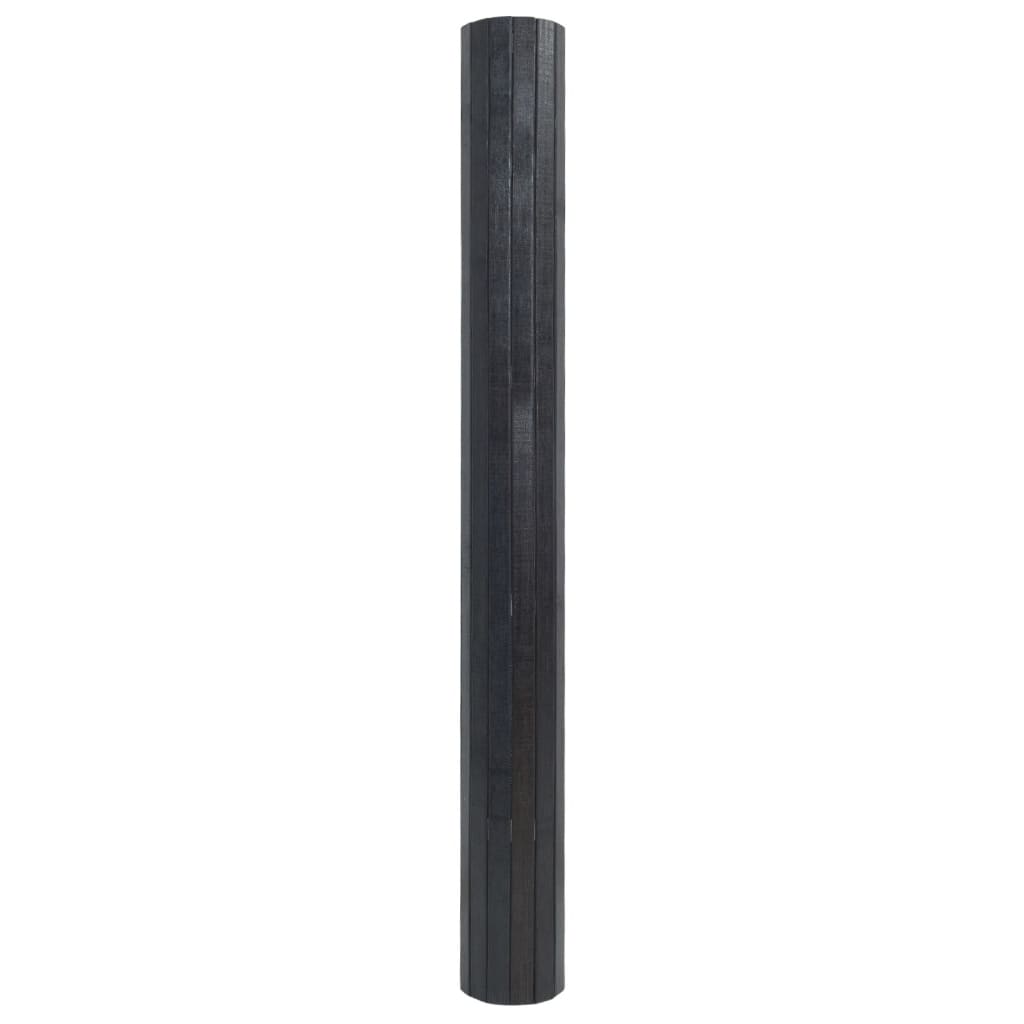 Tepih pravokutni sivi 100 x 500 cm od bambusa