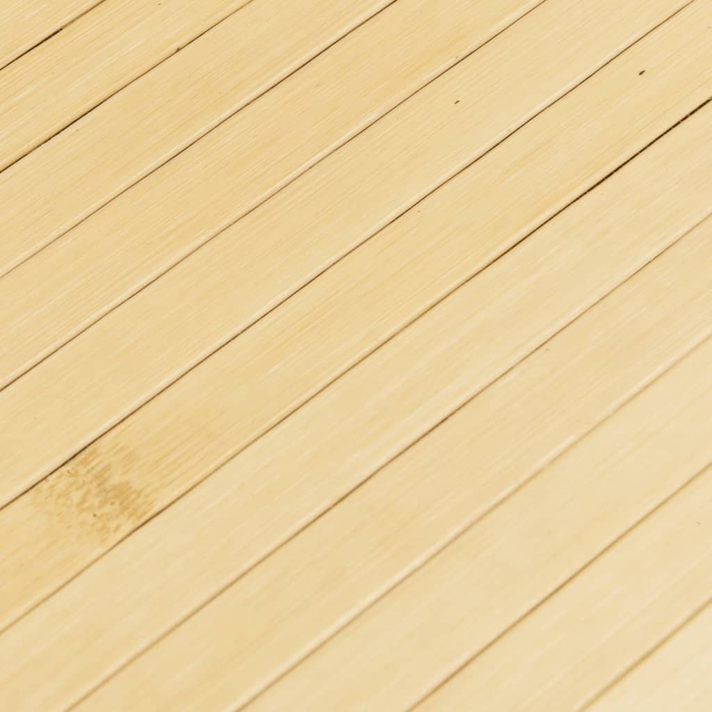 Tepih pravokutni svijetli prirodni 60 x 200 cm od bambusa