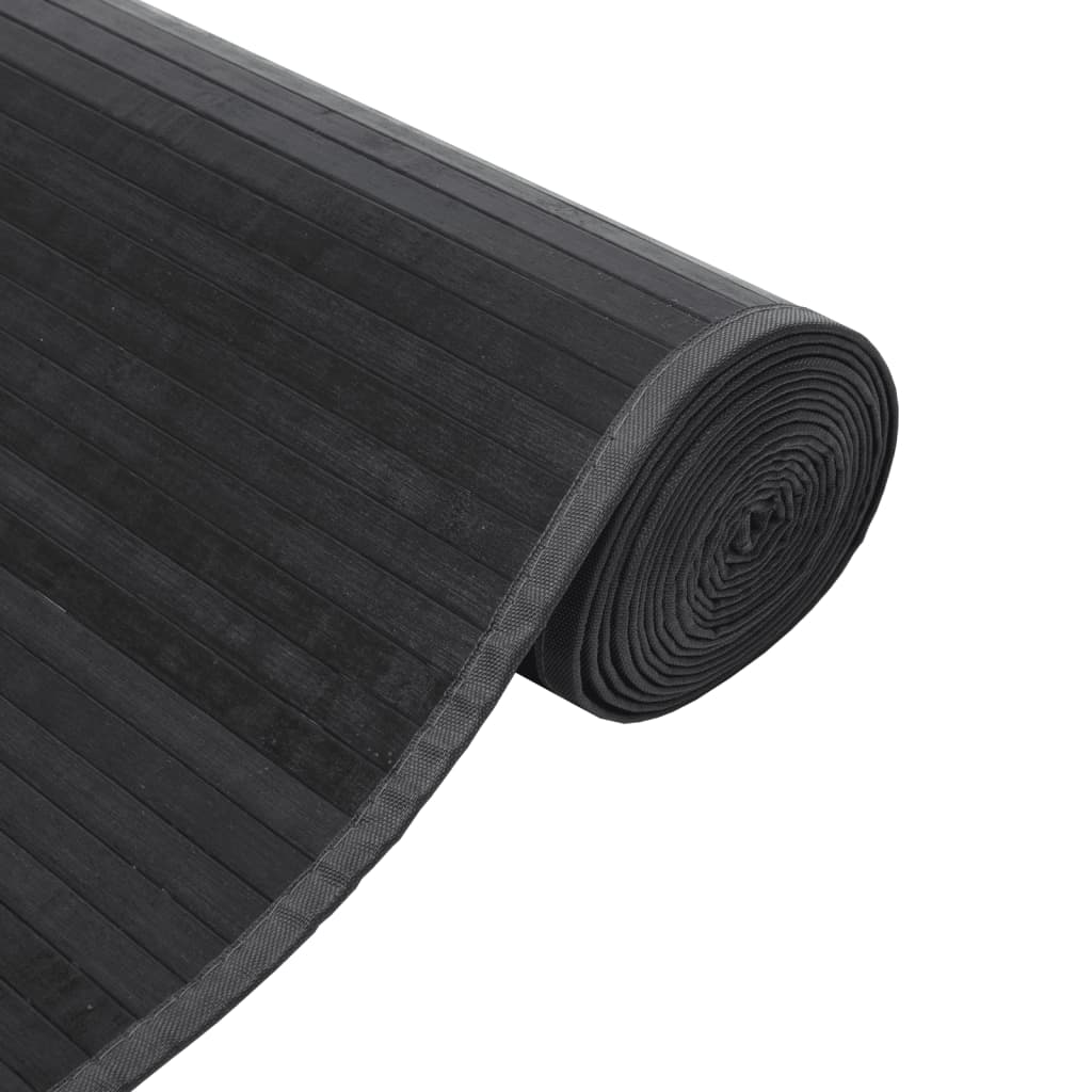 Tepih pravokutni sivi 60 x 200 cm od bambusa