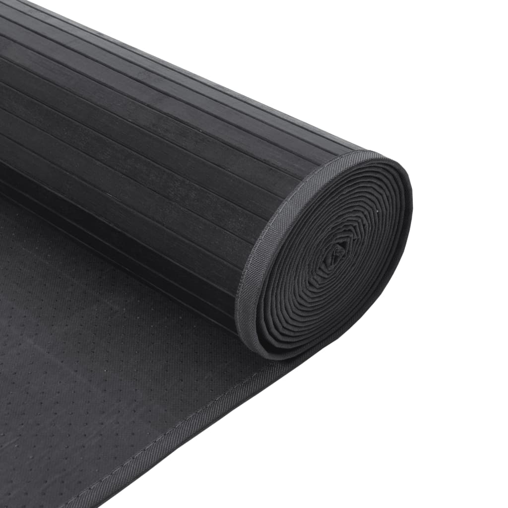 Tepih pravokutni sivi 60 x 200 cm od bambusa
