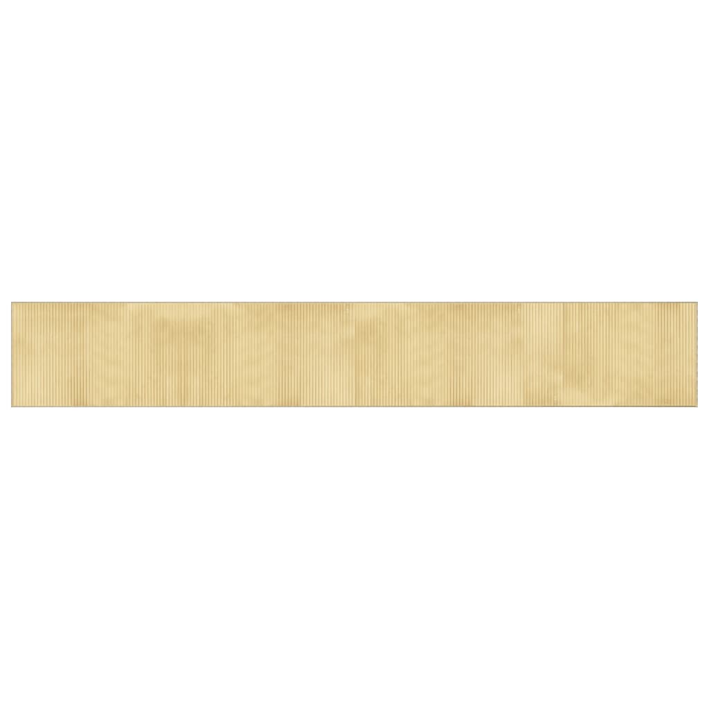 Tepih pravokutni svijetli prirodni 60 x 400 cm od bambusa