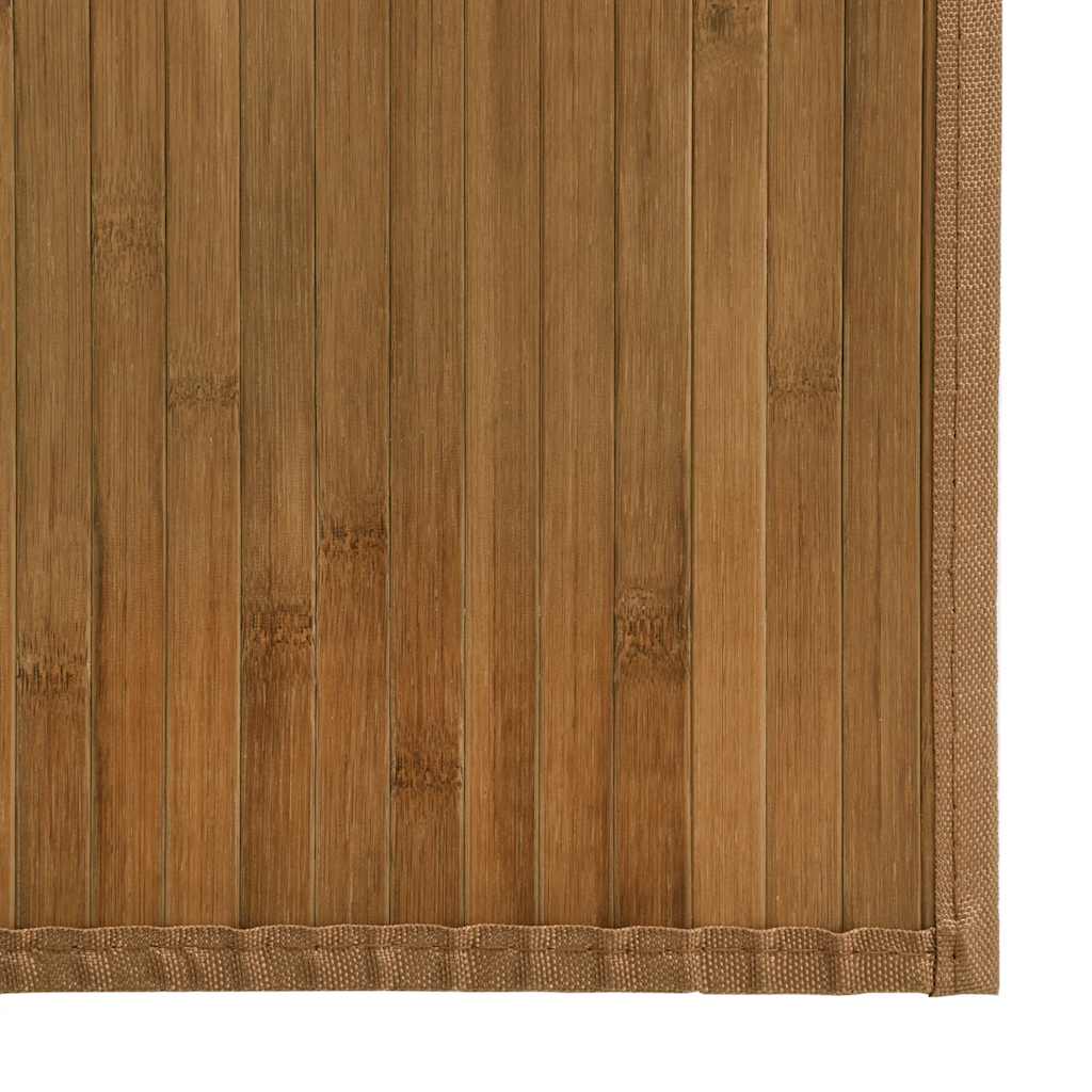 Tepih pravokutni smeđi 60 x 500 cm od bambusa