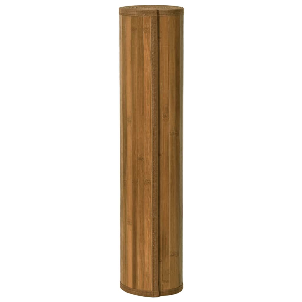 Tepih pravokutni smeđi 60 x 1000 cm od bambusa