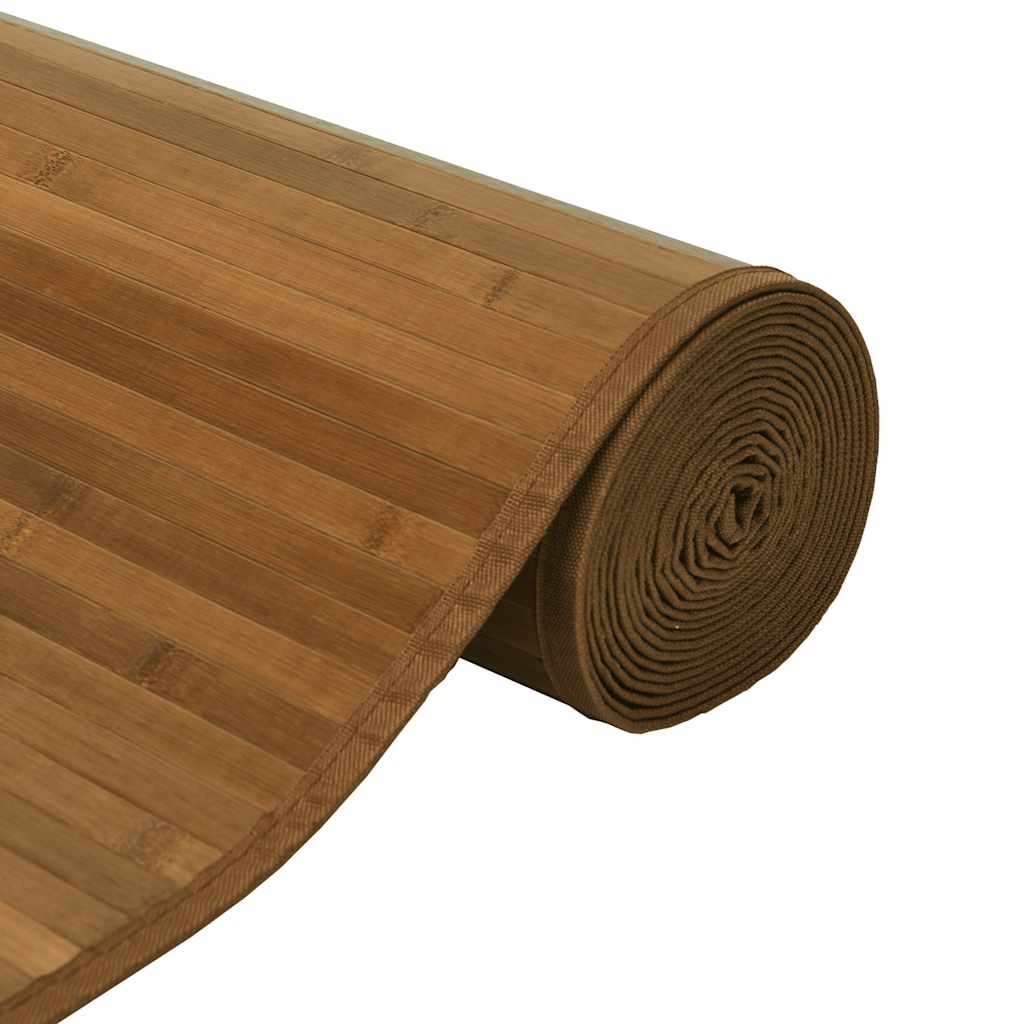 Tepih pravokutni smeđi 60 x 1000 cm od bambusa