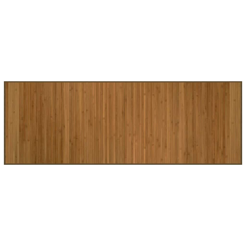 Tepih pravokutni smeđi 70 x 200 cm od bambusa