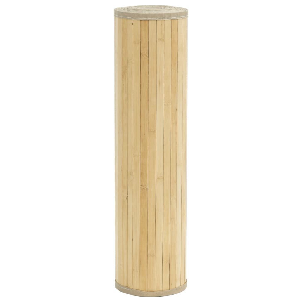 Tepih pravokutni svijetli prirodni 70 x 200 cm od bambusa