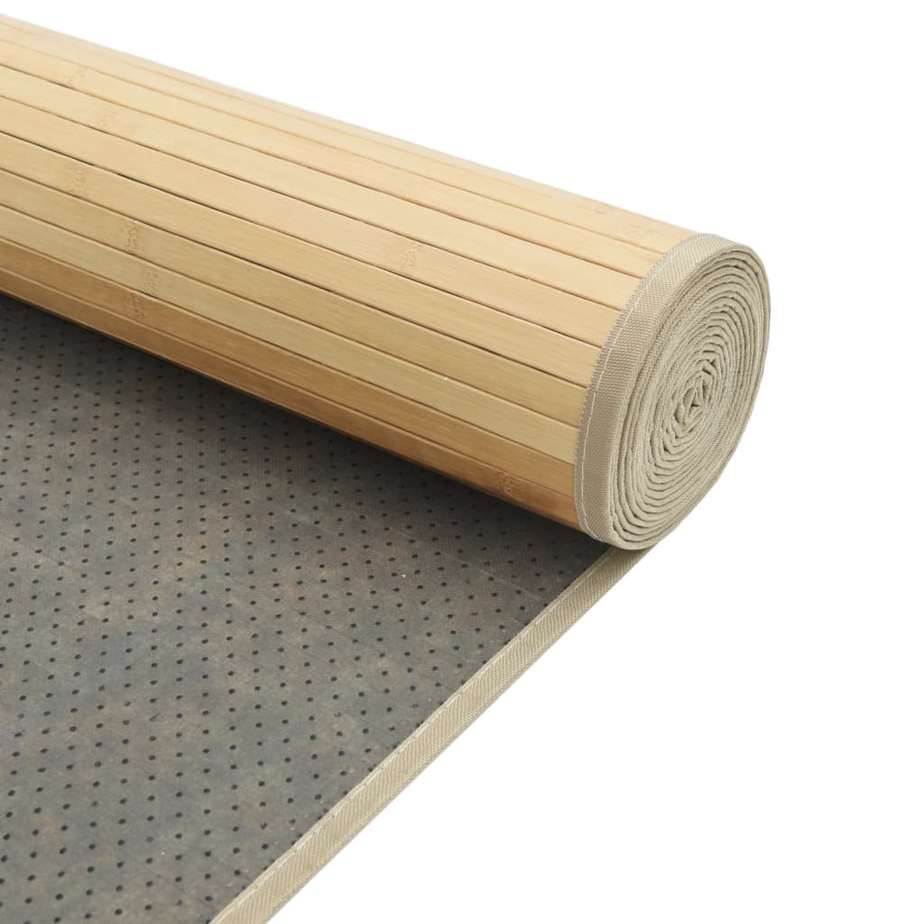 Tepih pravokutni svijetli prirodni 70 x 200 cm od bambusa