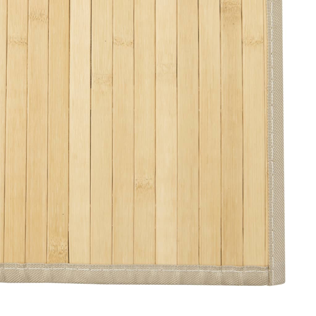 Tepih pravokutni svijetli prirodni 70 x 200 cm od bambusa
