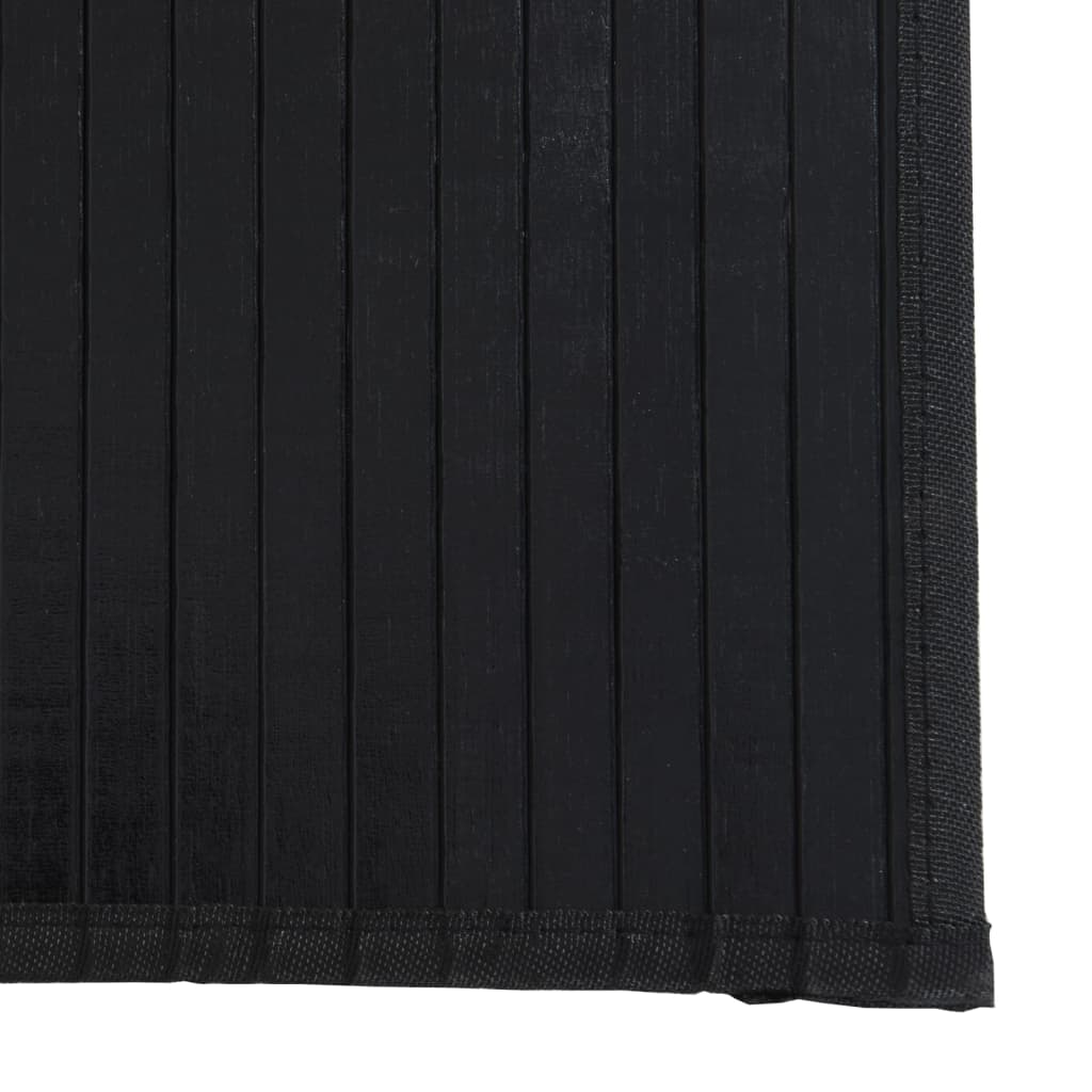Tepih pravokutni crni 70 x 400 cm od bambusa