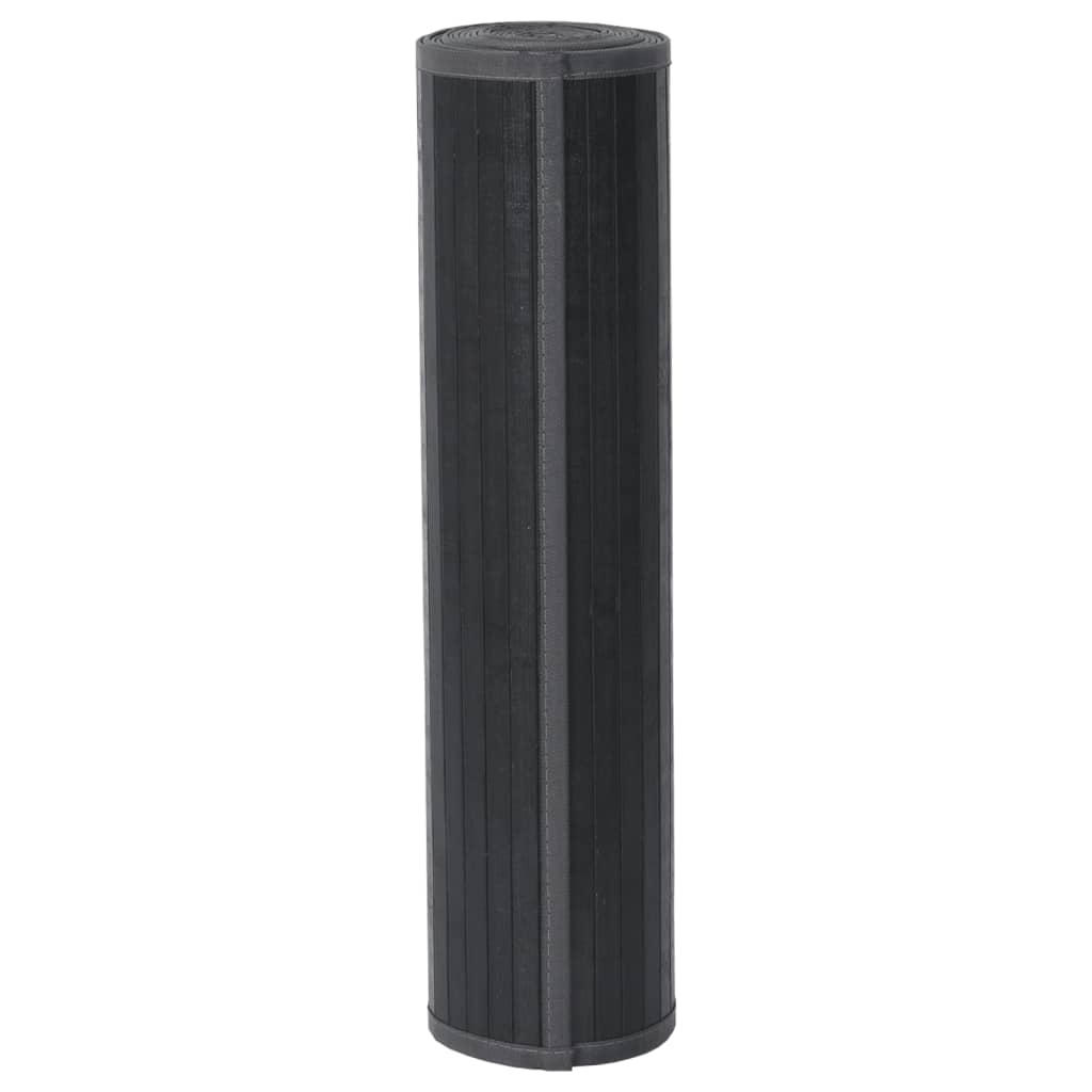 Tepih pravokutni sivi 80 x 200 cm od bambusa