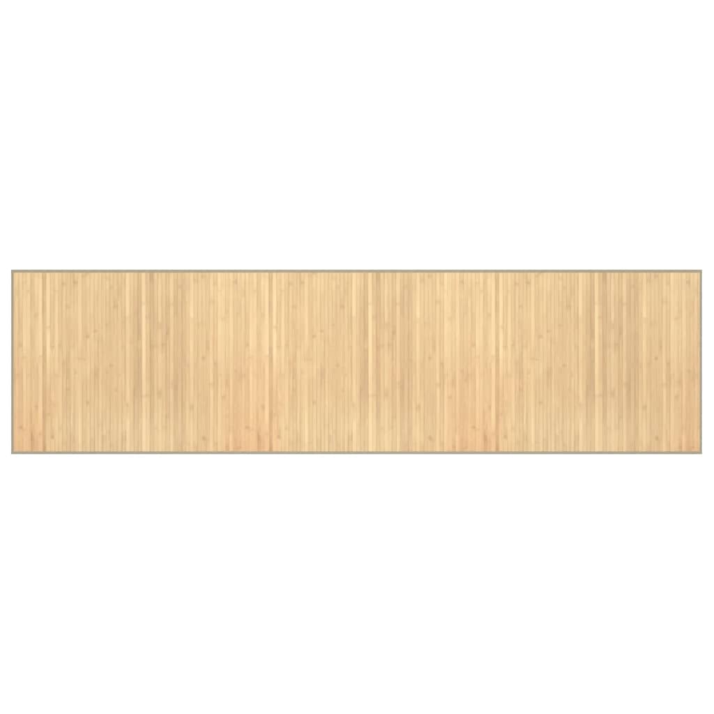 Tepih pravokutni svijetli prirodni 80 x 300 cm od bambusa