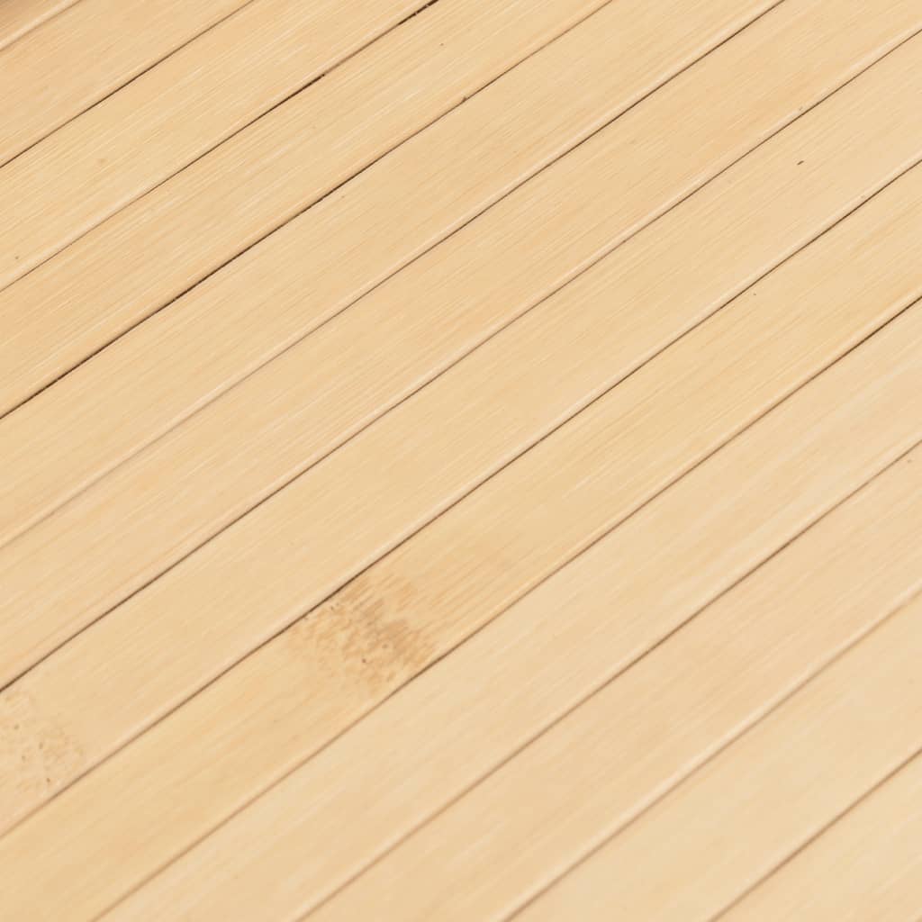 Tepih pravokutni svijetli prirodni 80 x 400 cm od bambusa