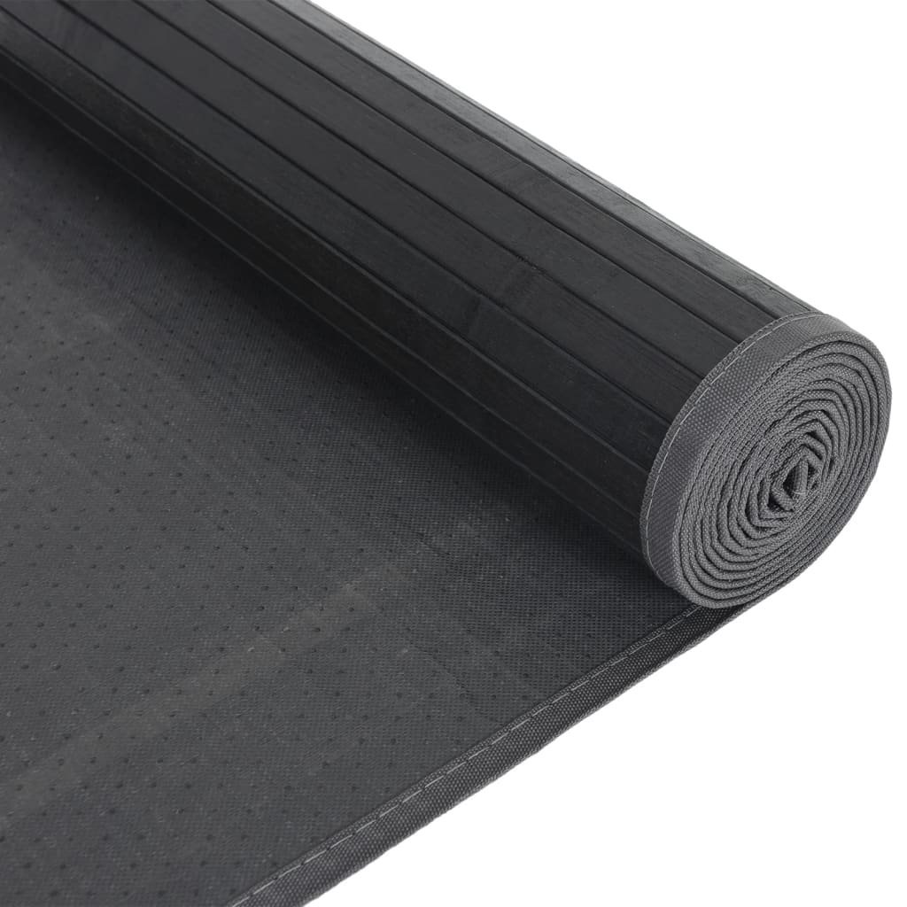 Tepih pravokutni sivi 80 x 500 cm od bambusa