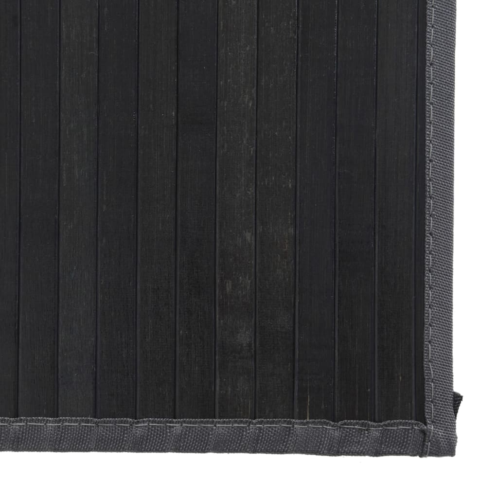 Tepih pravokutni sivi 80 x 500 cm od bambusa