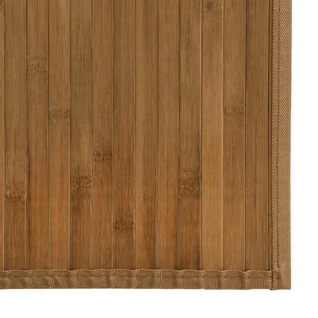 Tepih pravokutni smeđi 80 x 1000 cm od bambusa