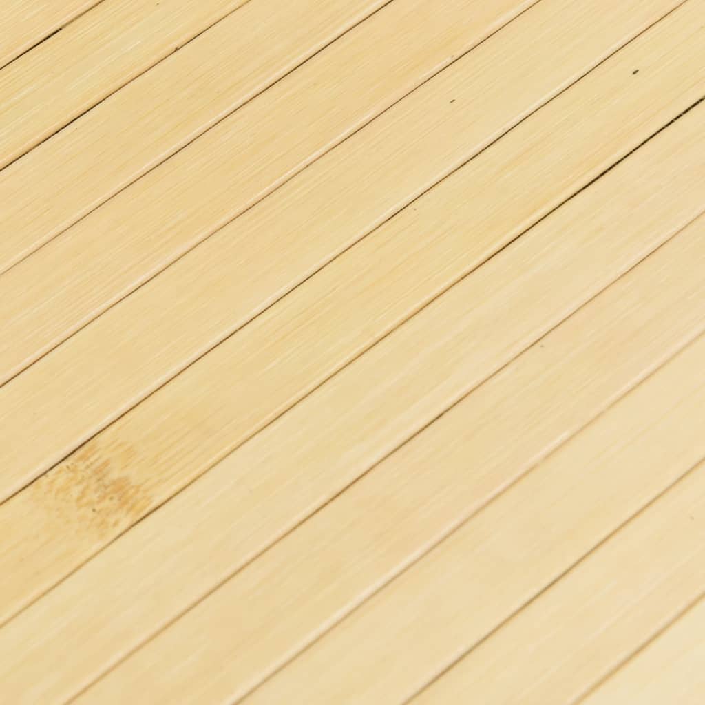 Tepih pravokutni svijetli prirodni 100 x 400 cm od bambusa