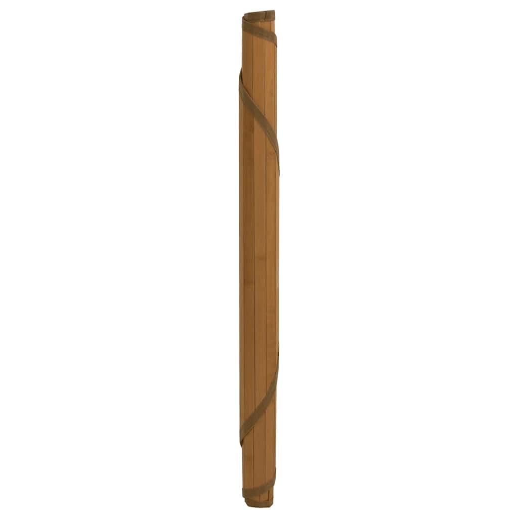 Okrugli tepih smeđi 80 cm od bambusa