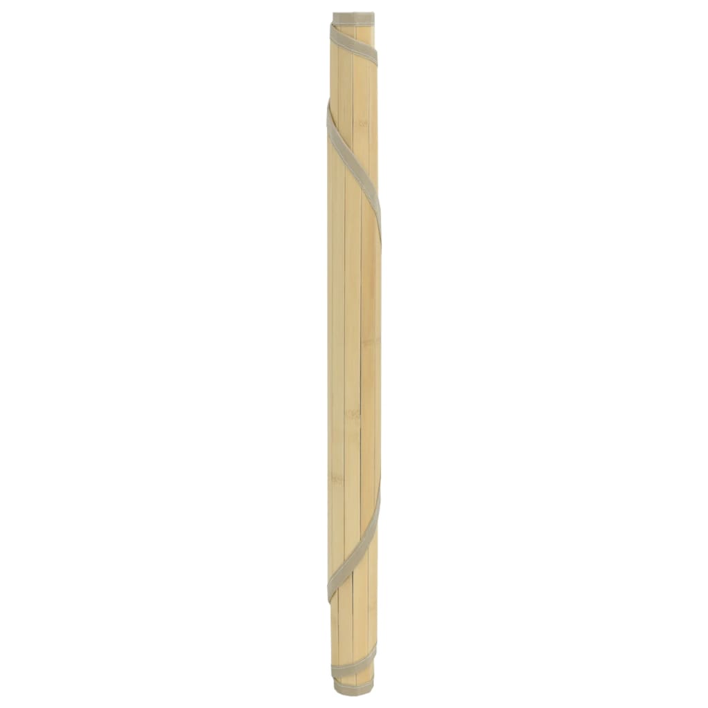 Okrugli tepih svijetli prirodni 80 cm od bambusa