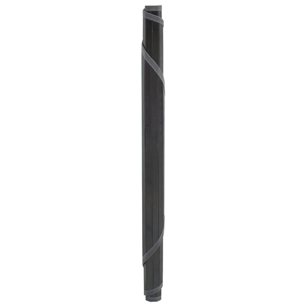 Okrugli tepih sivi 80 cm od bambusa
