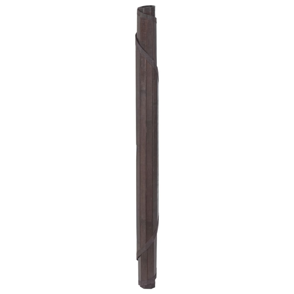 Okrugli tepih tamnosmeđi 100 cm bambus