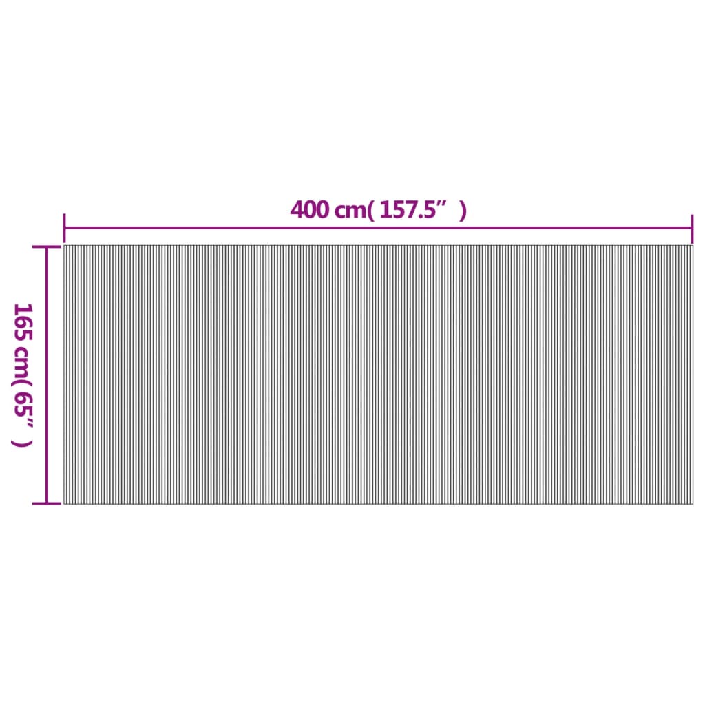Sobna pregrada tamnosmeđa širina 400 cm visina 165 cm od bambusa
