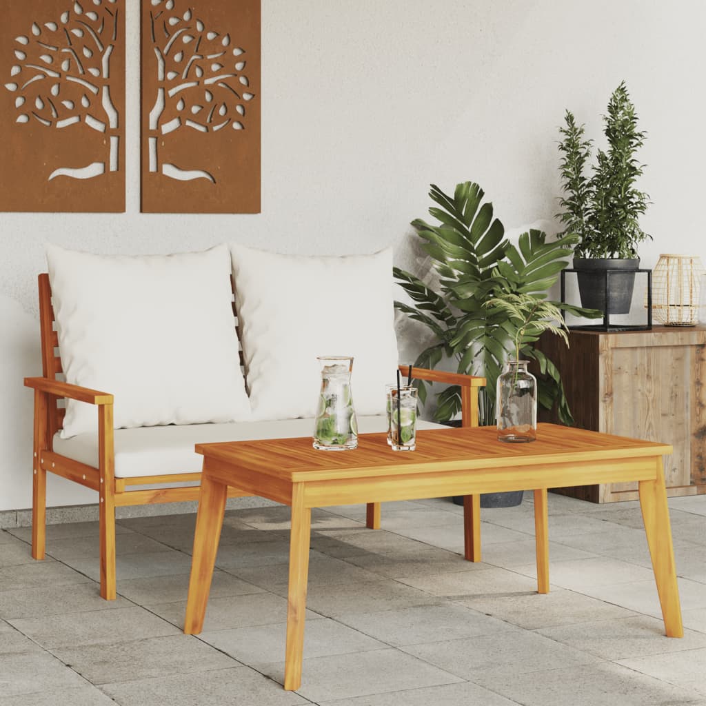 Vrtni blagovaonski stol 100 x 55 x 45 cm masivno bagremovo drvo