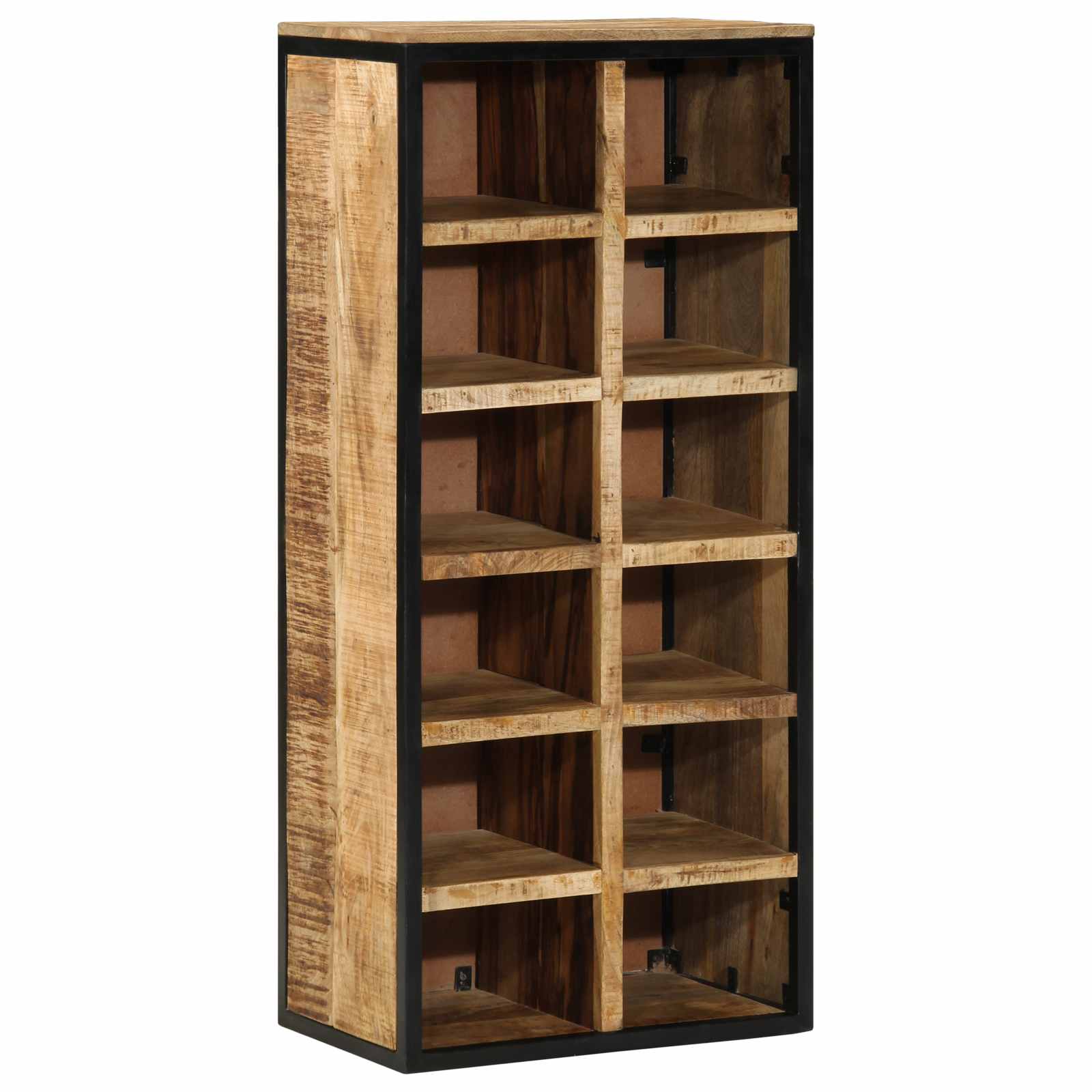 Ormar za cipele 50 x 30 x 110 cm Čvrsto drvo manga Smeđa